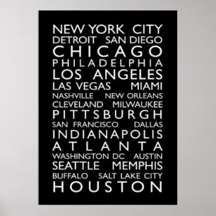 Póster nueva york city poster, nyc skyline art, manhattan