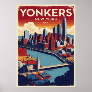 Póster nueva york city poster, nyc skyline art, manhattan