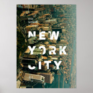 Póster nueva york city poster, nyc skyline art, manhattan