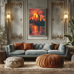 Póster Nueva York - Ciudad de Sueños