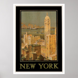 Póster Nueva York de Glasgow