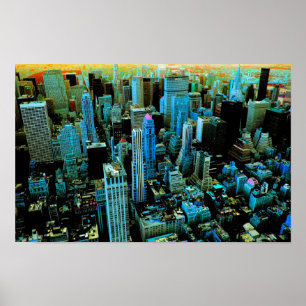 Póster Nueva York del futuro