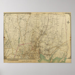 Póster Nueva York del Norte