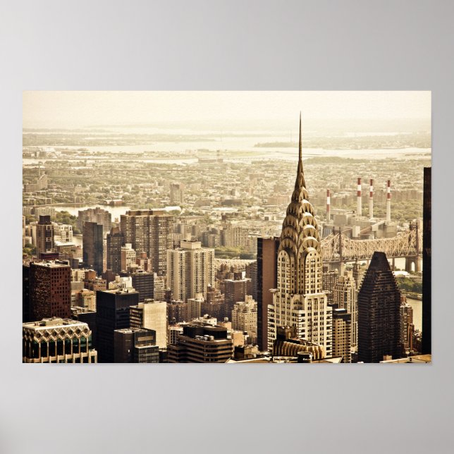 Póster Nueva York - Edificio Chrysler (Frente)