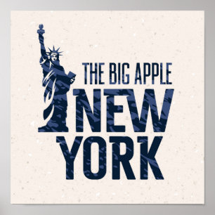 Póster Nueva York el   Apple grande