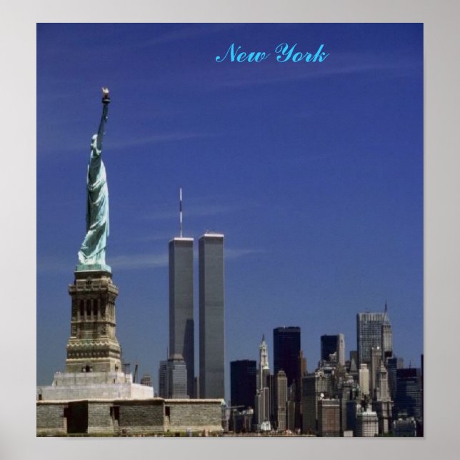 Póster Nueva York, en un lienzo (Frente)