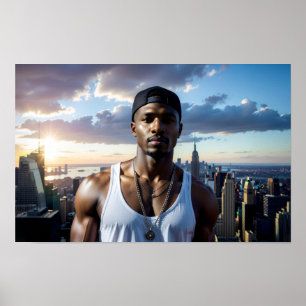 Póster Nueva York - Estrella del Rap