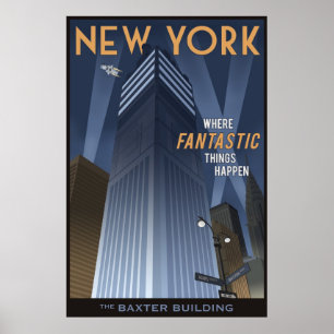 Póster Nueva York fantástica
