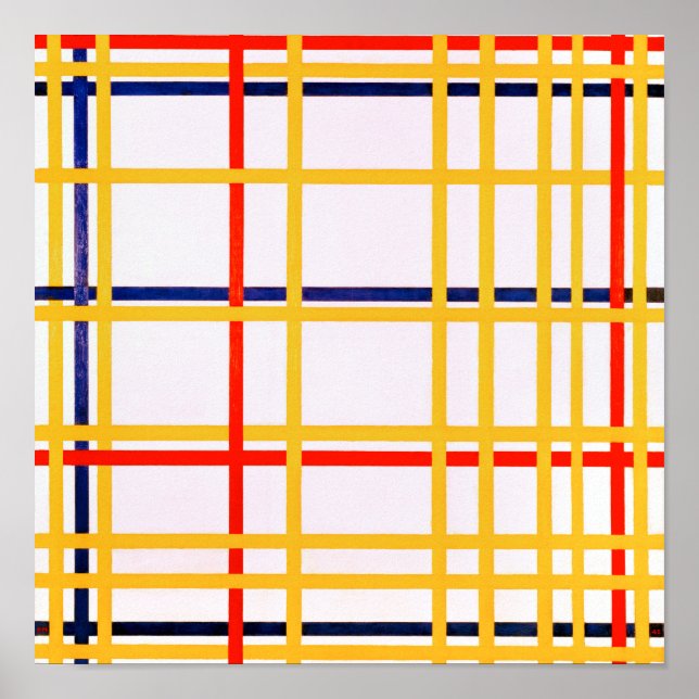 Póster Nueva York I | Piet Mondrian | (Frente)