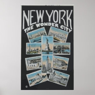 Póster Nueva York La Ciudad De Las Maravillas