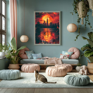 Póster Nueva York: La Ciudad que Nunca Duerme