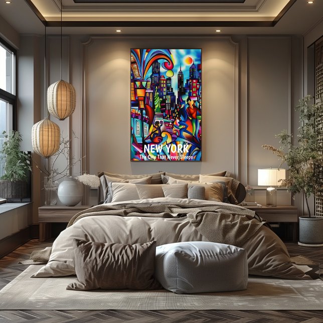 Póster Nueva York: La Ciudad Que Nunca Duerme. (Subido por el creador)