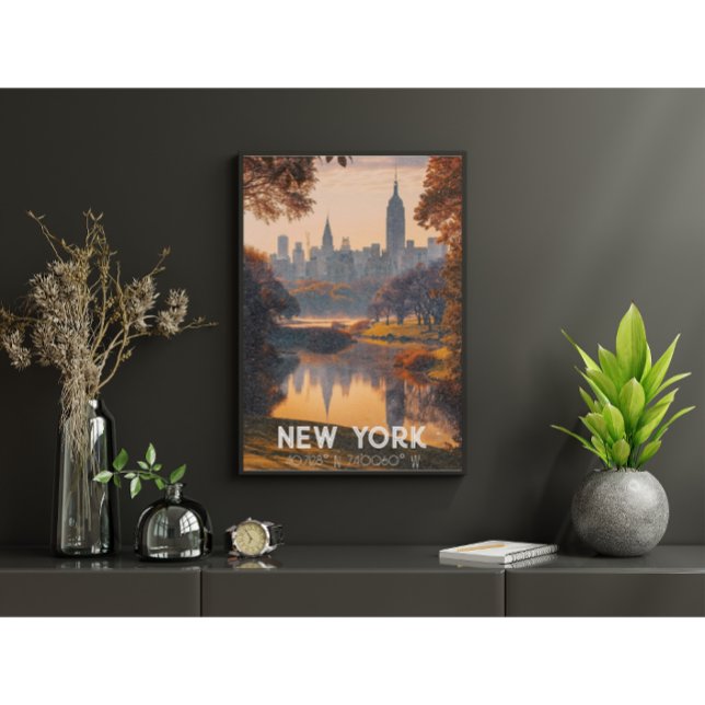 Póster Nueva York: La Gran Manzana - Naturaleza y Skyline (New York - Nature & Skyline)