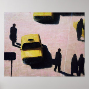 Póster Nueva York lleva en taxi 1990