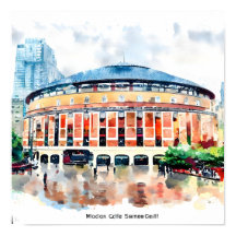 Nueva York: Madison Square Garden Watercolor
