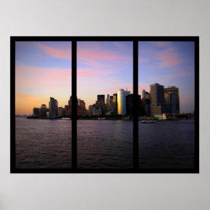 Póster Nueva York - Manhattan