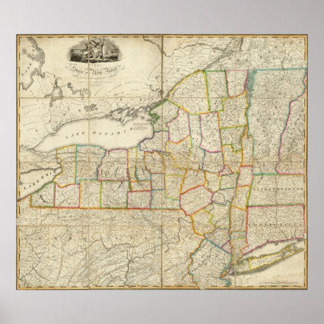 Póster Nueva York, NY (Frente)