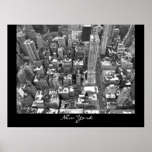 Póster Nueva York Poster Cityscape New York Empire Print