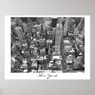 Póster Nueva York Poster Cityscape New York Empire Print