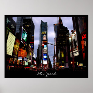 Póster Nueva York Poster Cityscape Times Square Night Pri