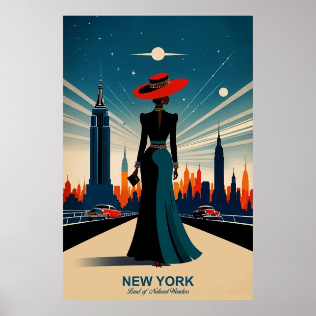 Póster Nueva York: Poster de Tierra de Maravillas Natural (Frente)