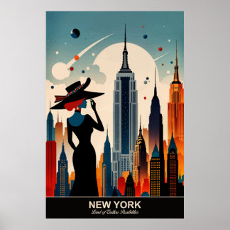 Póster Nueva York: Tierra de infinitas posibilidades