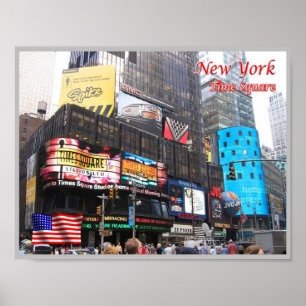 Póster Nueva York - Time Square - Estados Unidos -