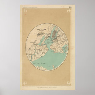 Póster Nueva York y sus ambientes