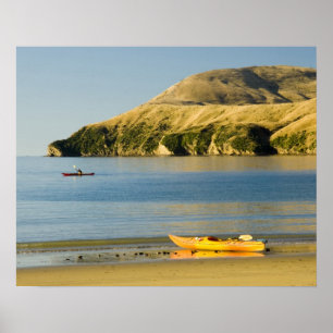 Póster Nueva Zelanda, Isla del Sur, Sonidos Marlborough.