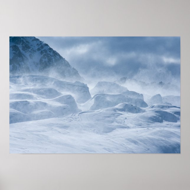 Póster Nueva Zelanda, Isla Sur, Cordillera Arrowsmith. (Frente)