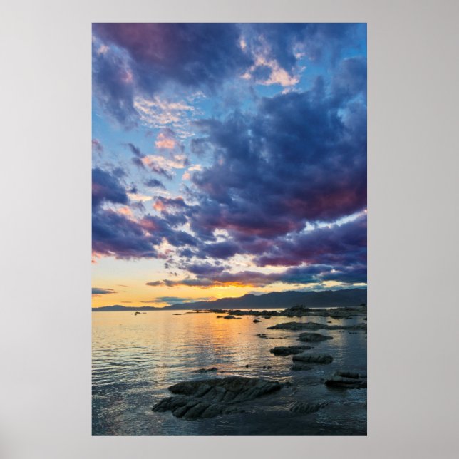 Póster Nueva Zelandia, Isla del Sur, Kaikoura, Bahía del  (Frente)