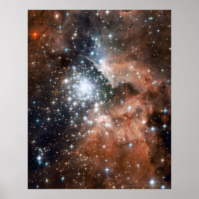 Póster Nuevas estrellas en NGC 3603 16x20 (16x20) (Frente)