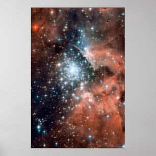 Póster Nuevas estrellas en NGC 3603 20x30 (20x30)