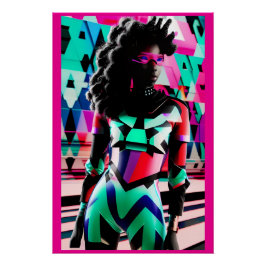 Póster Nuevas obsesiones de diseño de Memphis