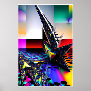Póster Nuevas Vistas de Diseño de Memphis