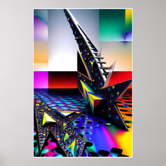 Póster Nuevas Vistas de Diseño de Memphis