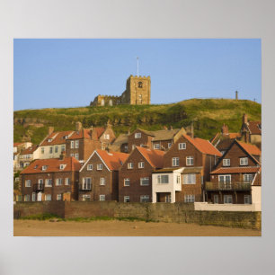 Póster Nuevas viviendas y la iglesia de St Margarets, Whi