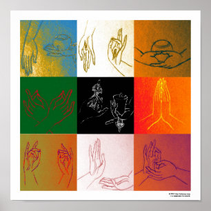 Póster Nueve Mudras Poster A