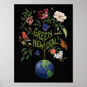 Póster Nuevo acuerdo verde