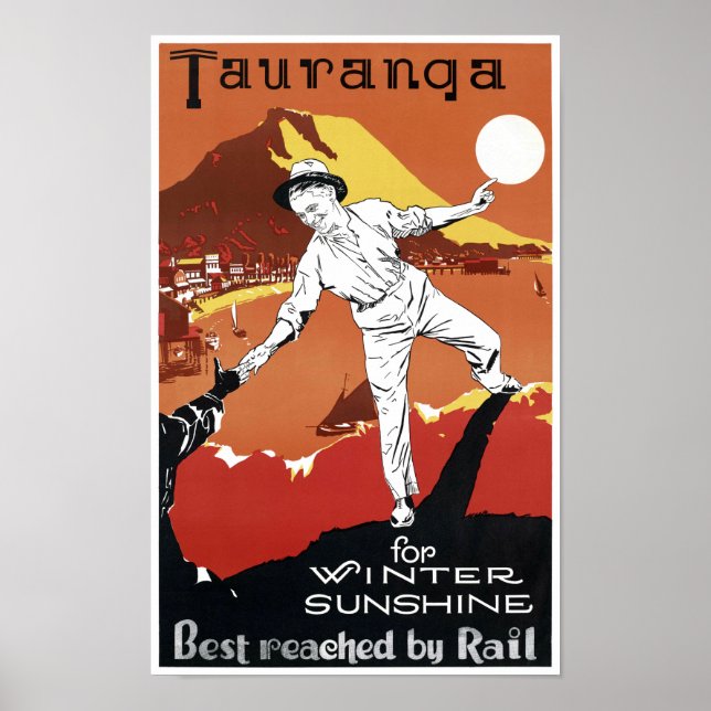 Póster Nuevo afiche de la cosecha de Tauranga de Nueva Ze (Frente)