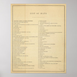 Póster Nuevo atlas general del índice