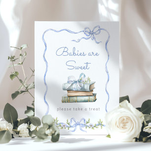 Póster Nuevo capítulo Bebés con lazo azul son dulces