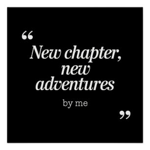 Póster Nuevo capítulo, nuevas aventuras diseño por mí