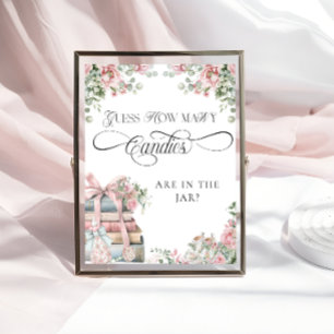 Póster Nuevo Chica del libro de capítulos Baby Shower Cuá