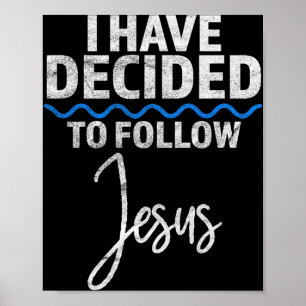 Póster Nuevo creyente Me he decidido a seguir a Jesús en