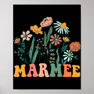 Póster Nuevo cumpleaños de Marmee Wildflower y baby showe