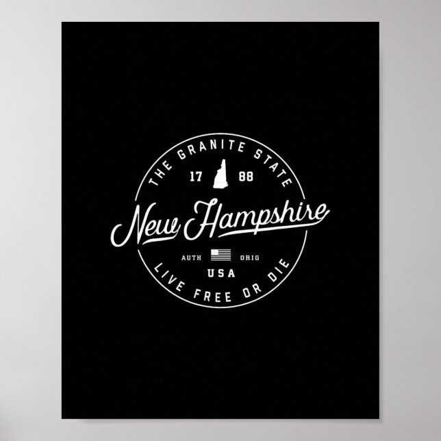 Póster Nuevo Hampshire (Frente)