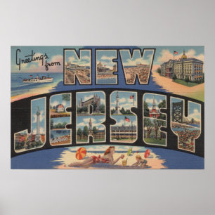 Póster Nuevo jersey de ScenesNew de la letra de