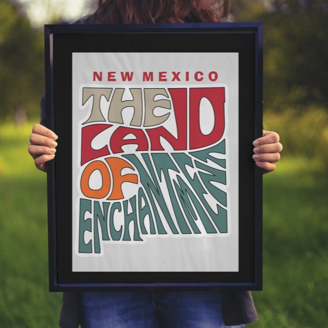 Póster Nuevo México apodo 'Word Art' (Subido por el creador)