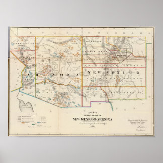 Póster Nuevo México, Arizona